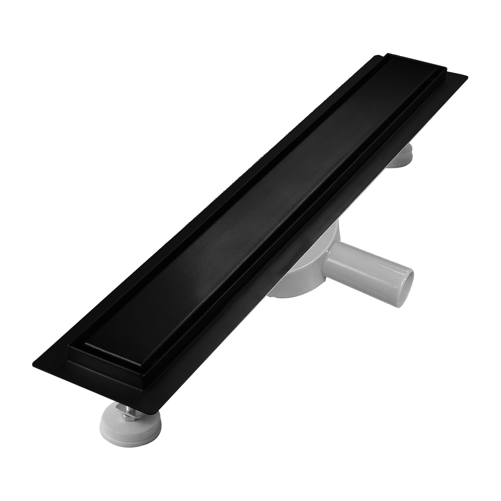 Sunrik Canale Doccia Piastrellato Extra Piatto 90cm, Nero