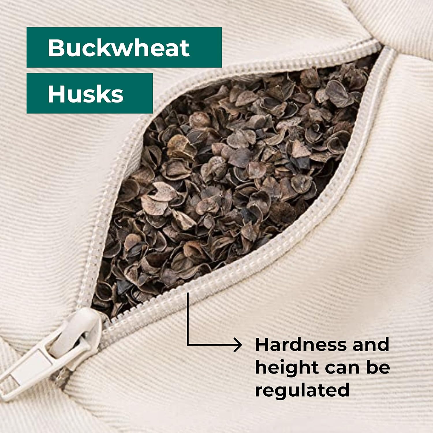 Cuscino Rotondo da Meditazione con Grano Saraceno - immagine 2