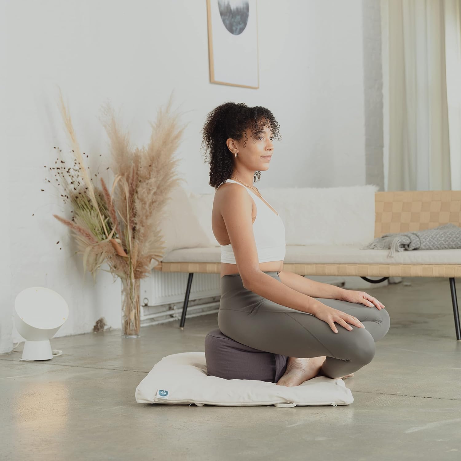 Cuscino Rotondo da Meditazione con Grano Saraceno - immagine 4