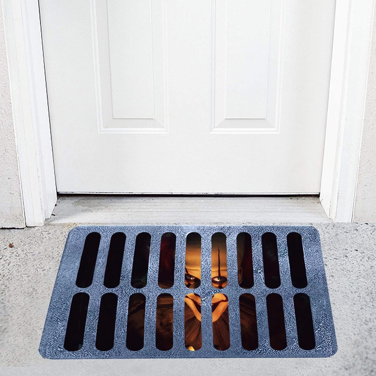 Zerbino Halloween 3D Clown - Tappeto Illusione Ottica 40x60cm - immagine 4