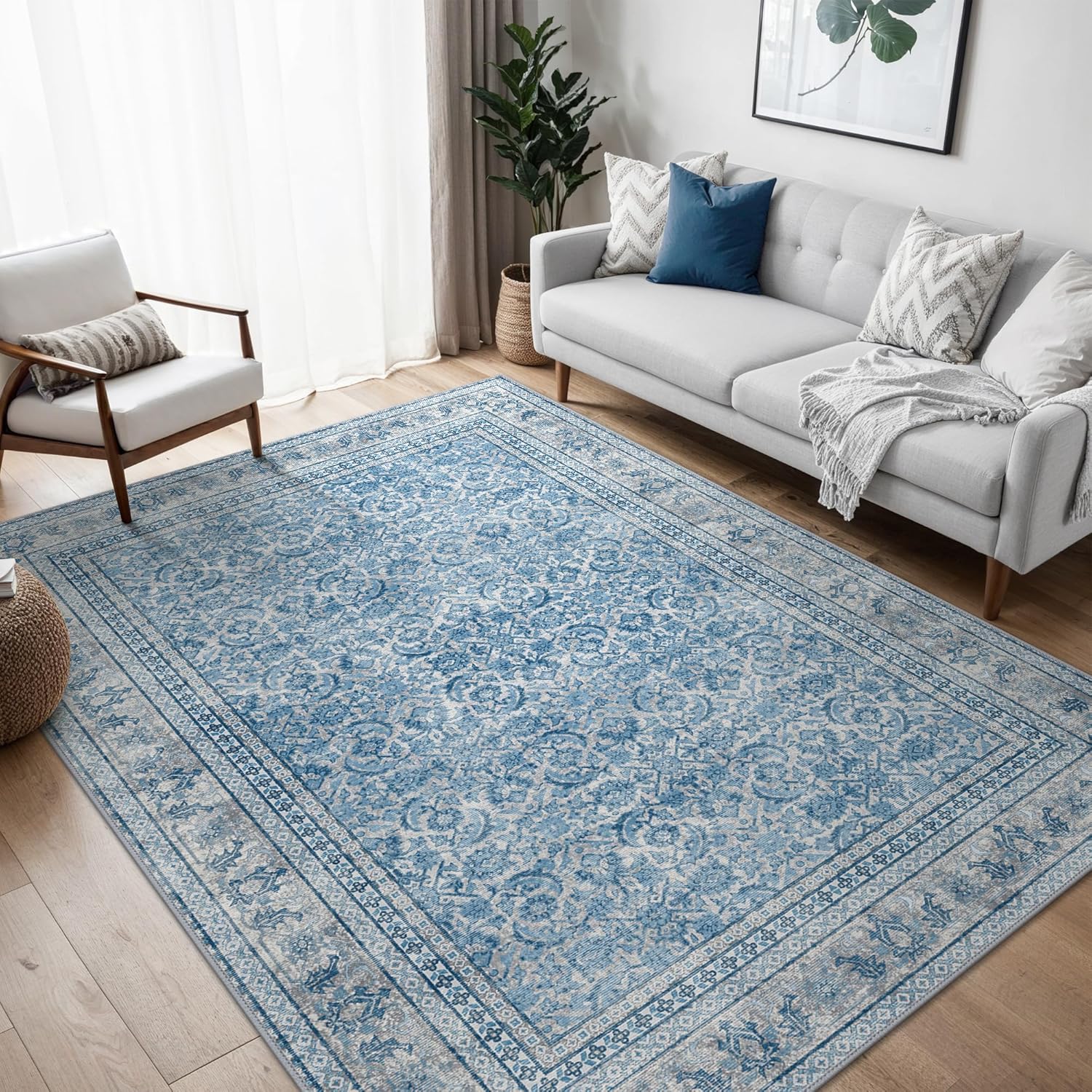 Beimo Tappeto Salotto Pelo Corto 120x170cm, Blu Marino