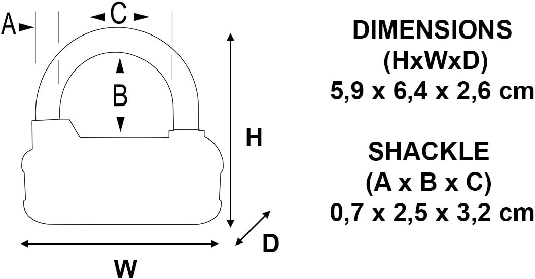 Master Lock 1534EURD Lucchetto con Combinazione - immagine 2