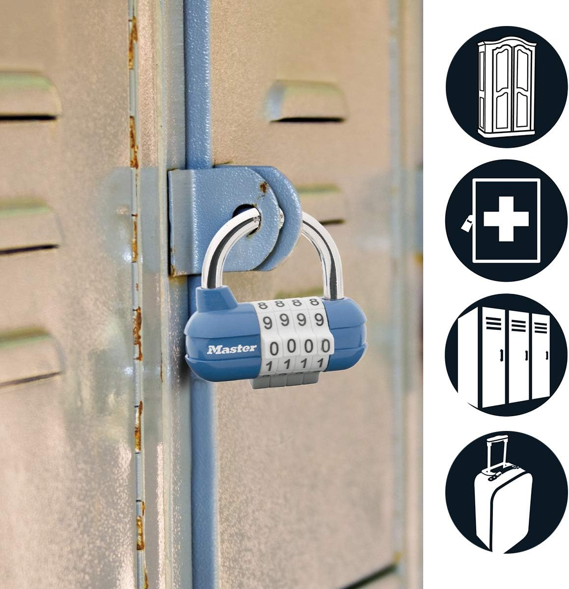 Master Lock 1534EURD Lucchetto con Combinazione - immagine 3