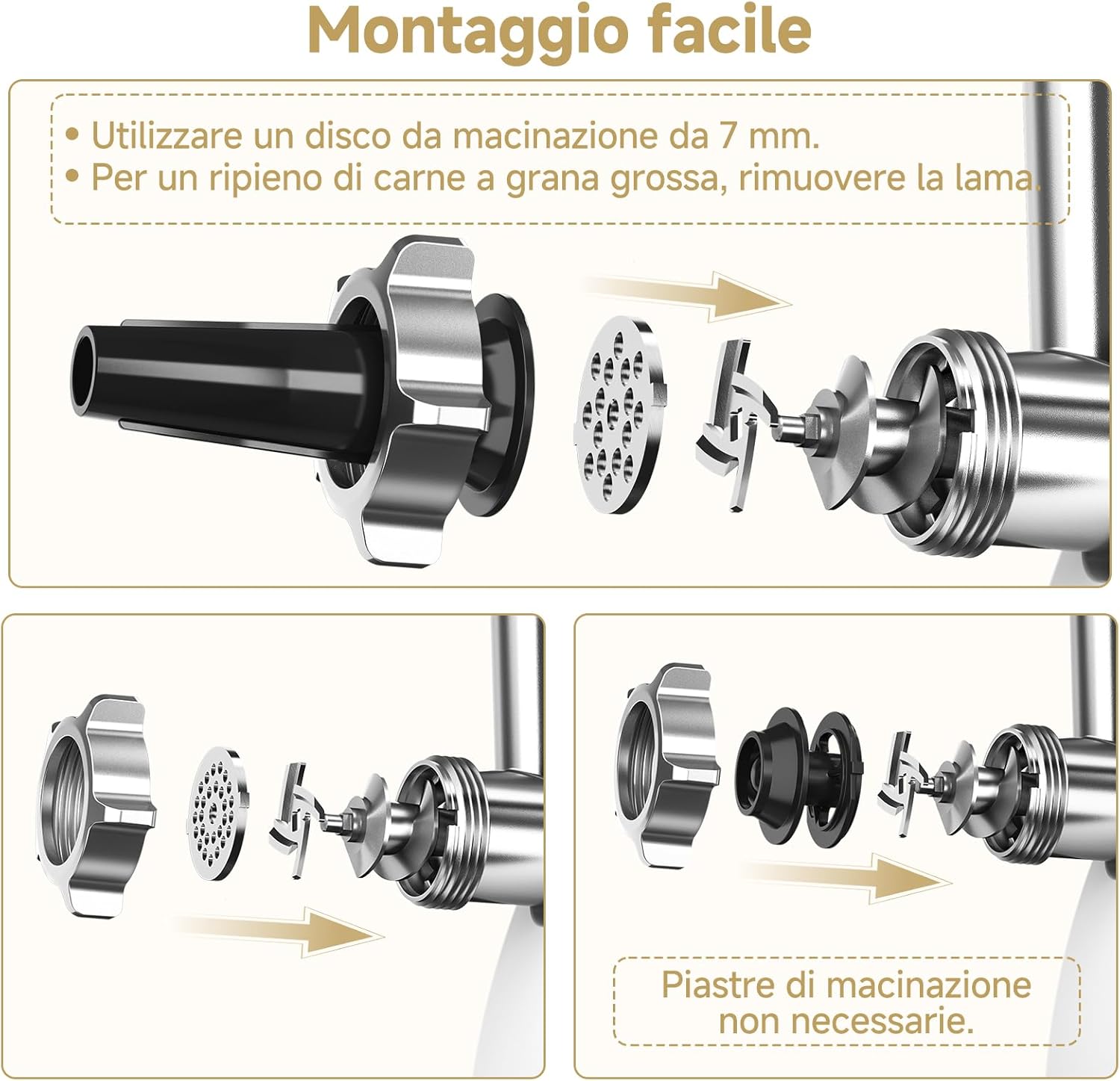 Amzchef Tritacarne Elettrico per Casa - immagine 3