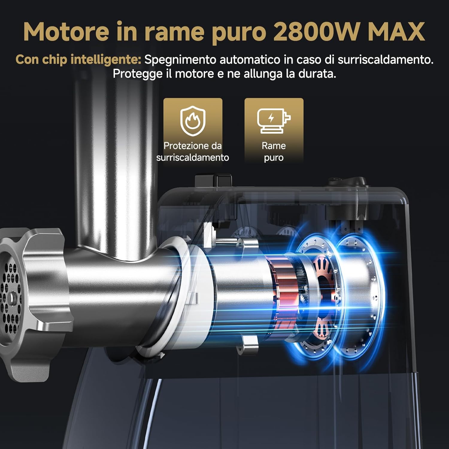 Amzchef Tritacarne Elettrico per Casa - immagine 5