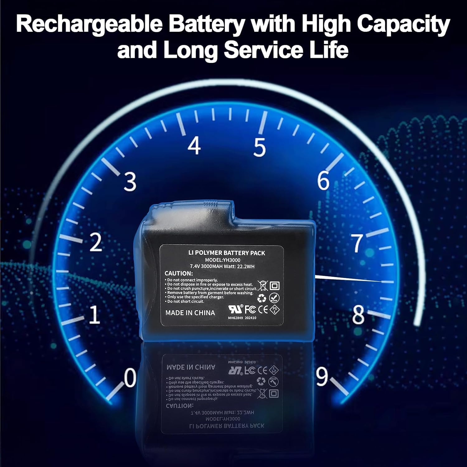 Mxjfyy 2x Batterie Li-Po 7,4V 3000mAh 22,2Wh - immagine 4