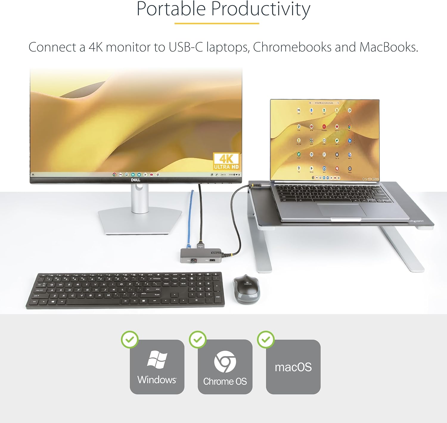 Startech.com Adattatore Multiporta USB C a HDMI 4K60Hz - immagine 2