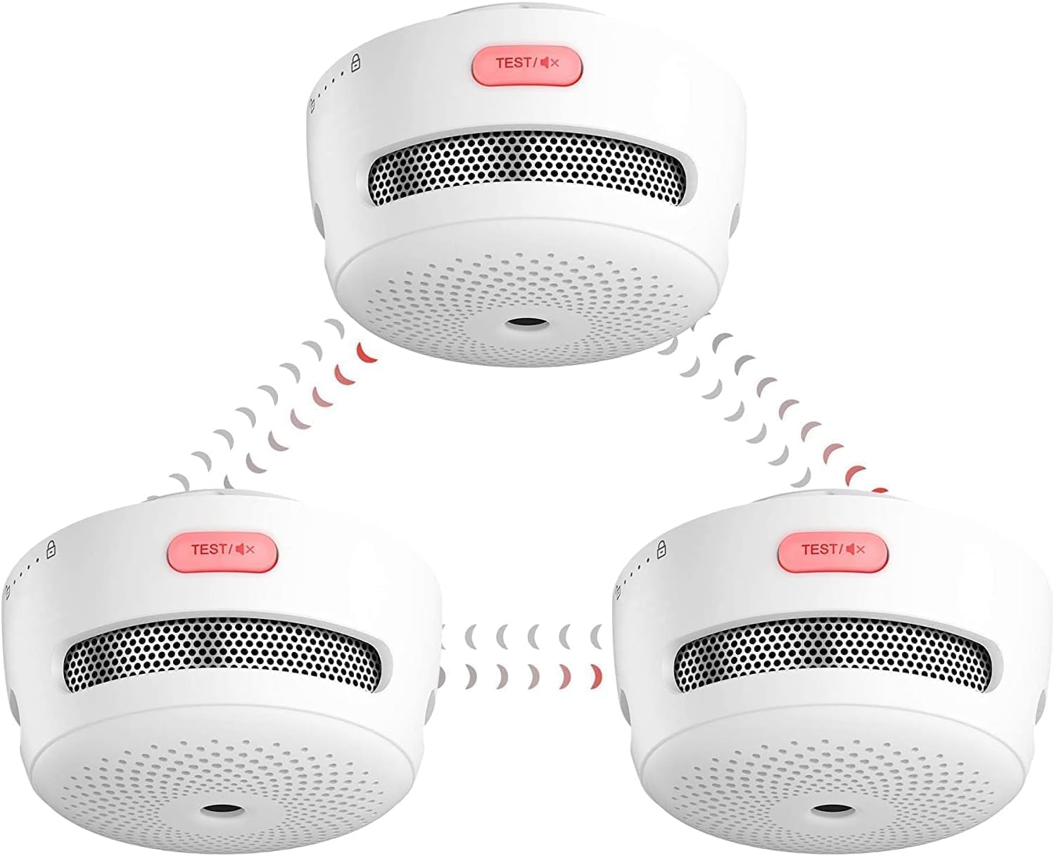 X-sense Mini Rilevatore di Fumo Wireless (3 pezzi) - immagine 1