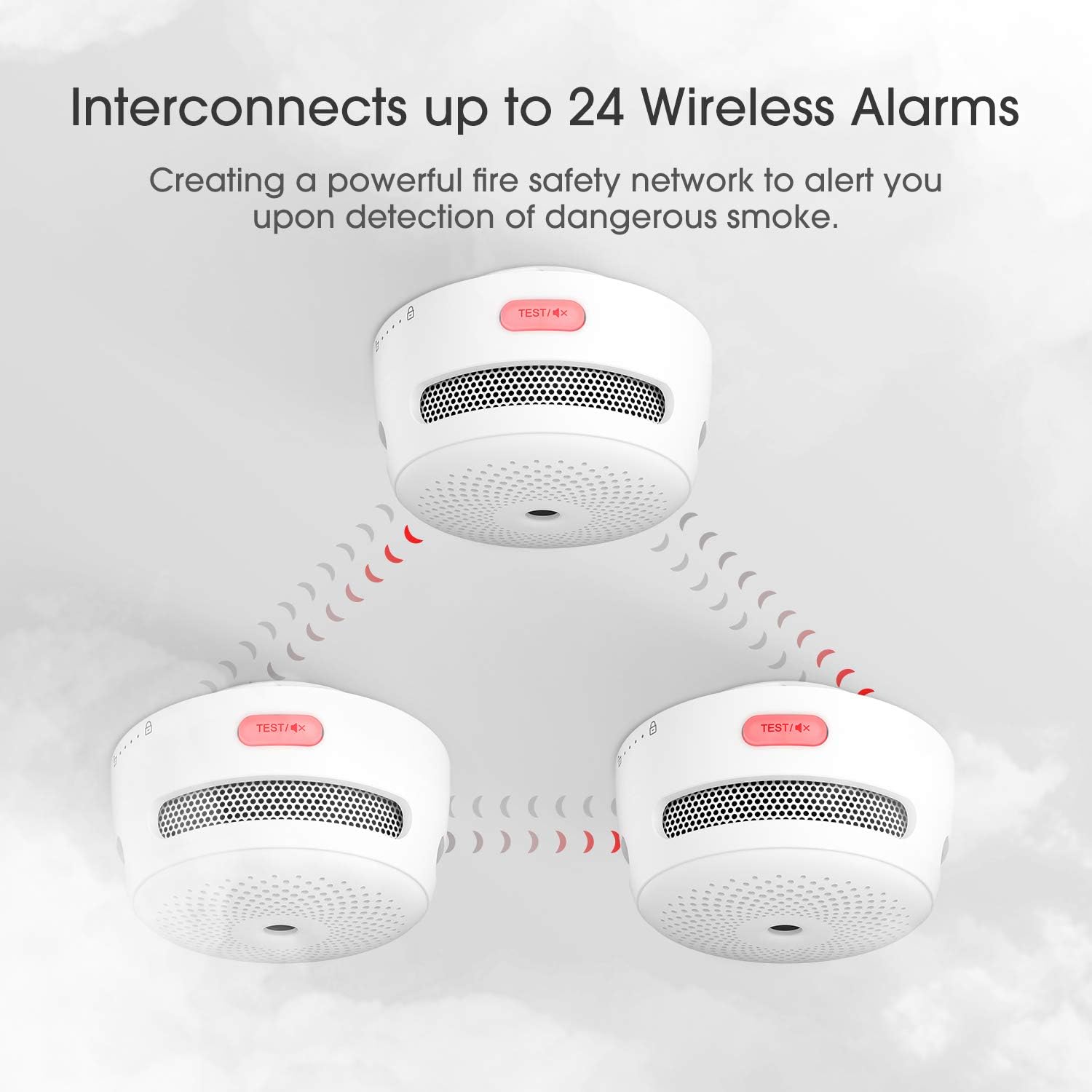 X-sense Mini Rilevatore di Fumo Wireless (3 pezzi) - immagine 3