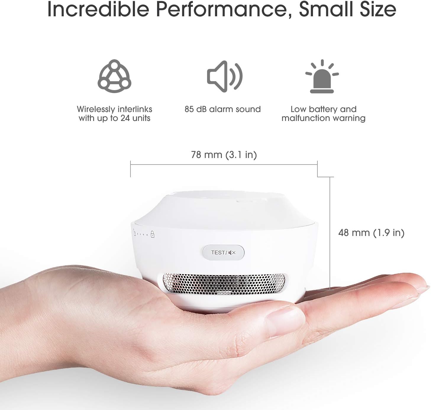 X-sense Mini Rilevatore di Fumo Wireless (3 pezzi) - immagine 4