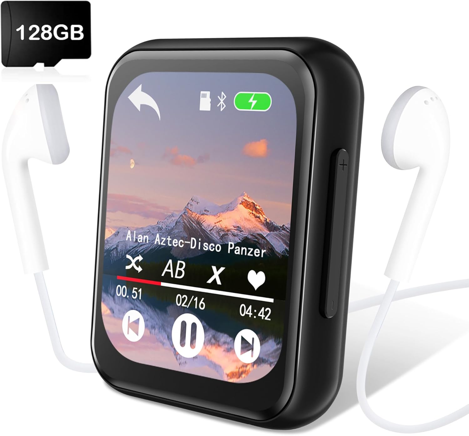 Aimoonsa Lettore MP3 128GB con Bluetooth 5.3 - immagine 1