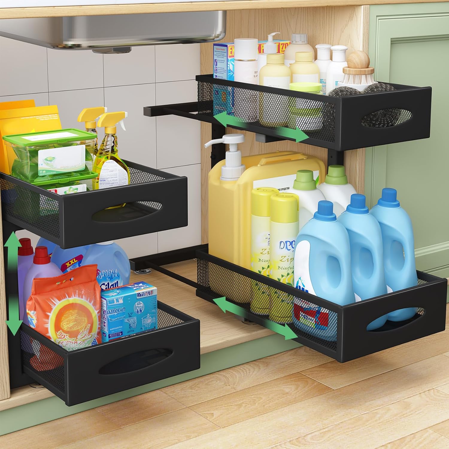 Kitstorack Organizer Sottolavello Cucina 2 Pezzi - immagine 1