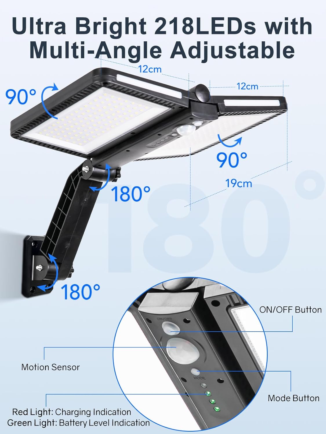 Moman Faretti Solari LED da Esterno (2 pezzi) - immagine 6