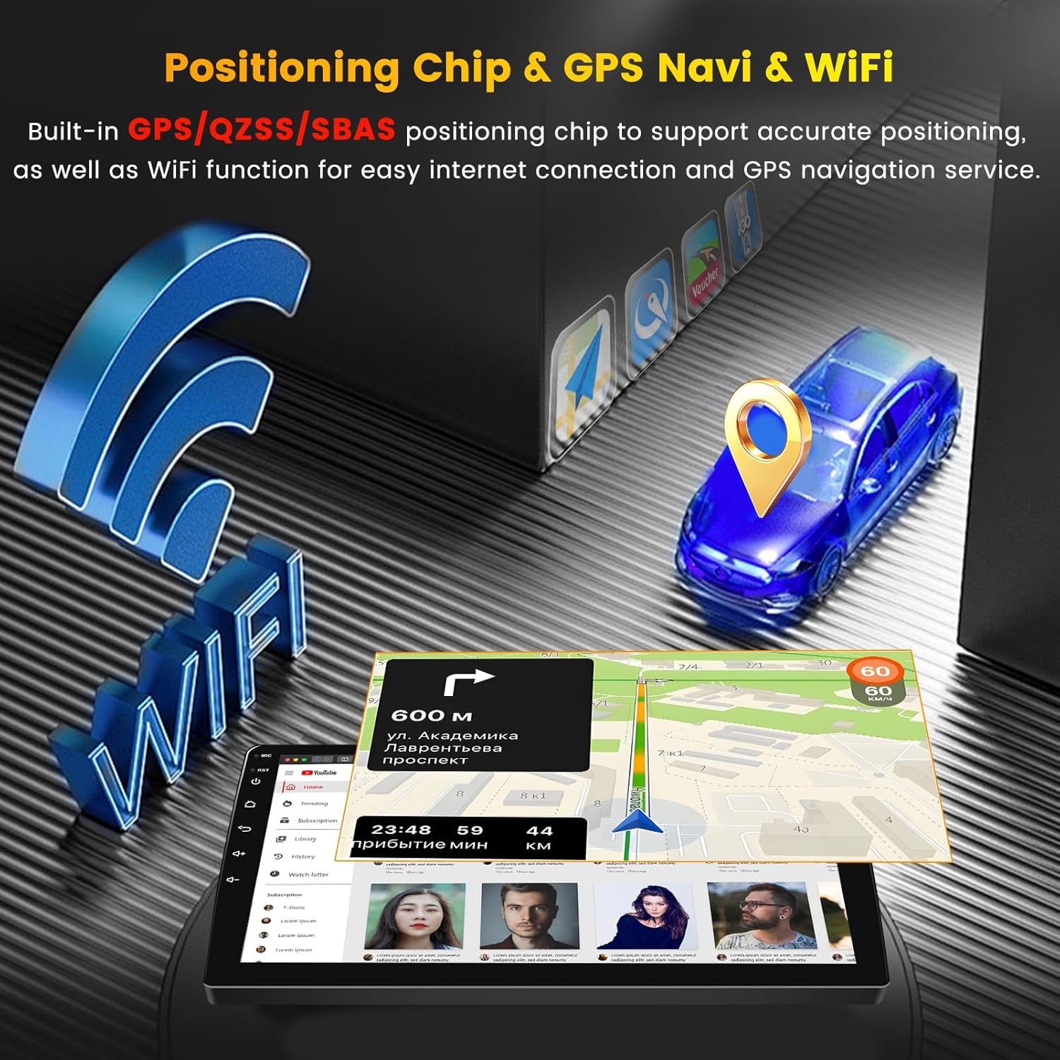 Hikity Autoradio Android 13 Wireless Carplay 9" - immagine 4