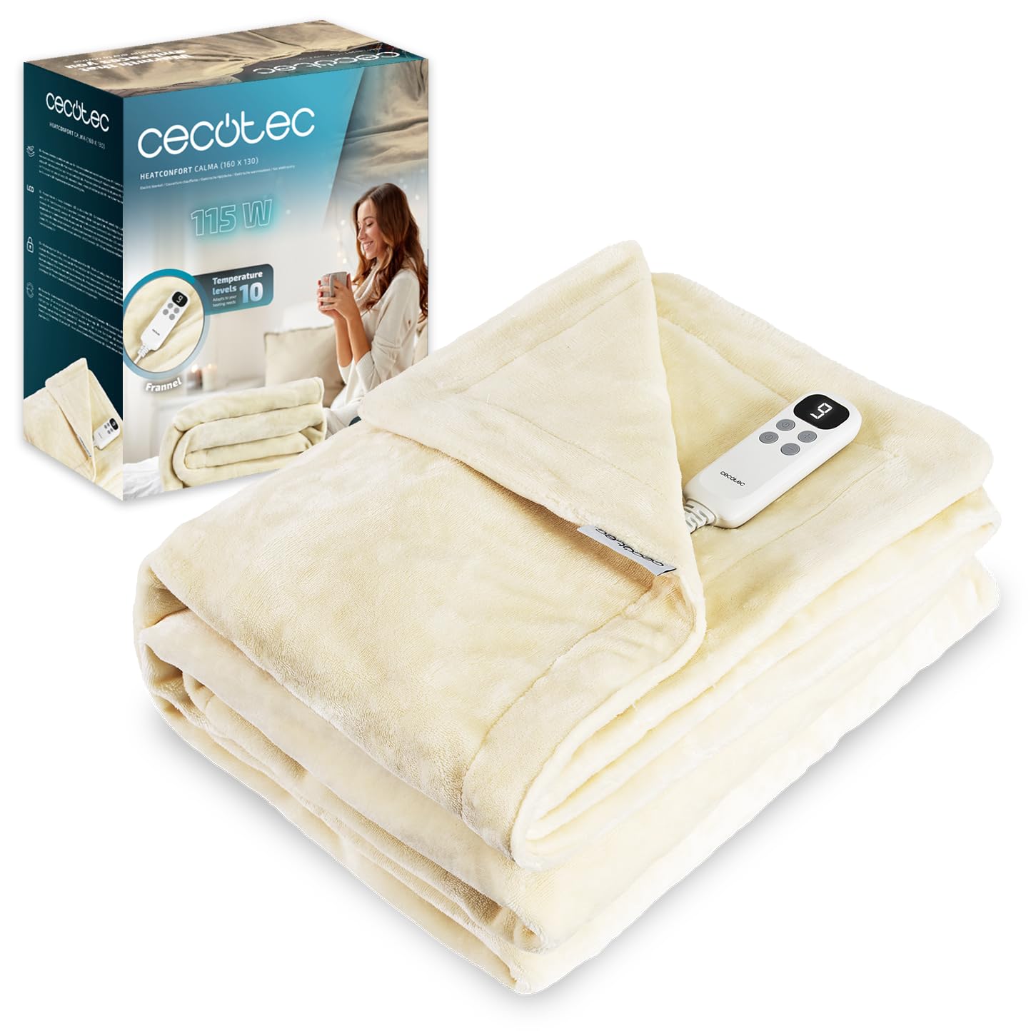 Cecotec Coperta Elettrica HeatComfort Calma 160x130 cm