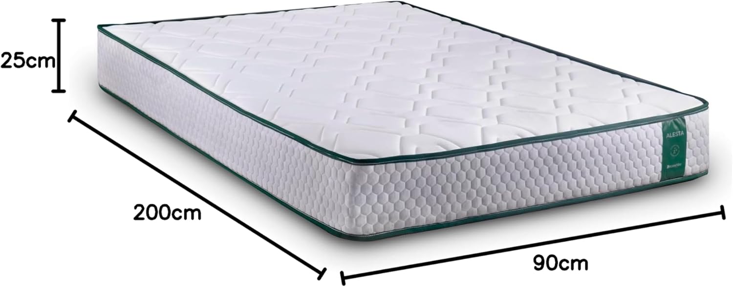 Materasso Alesta Viscoelastico Reversibile 90x200 cm - immagine 3