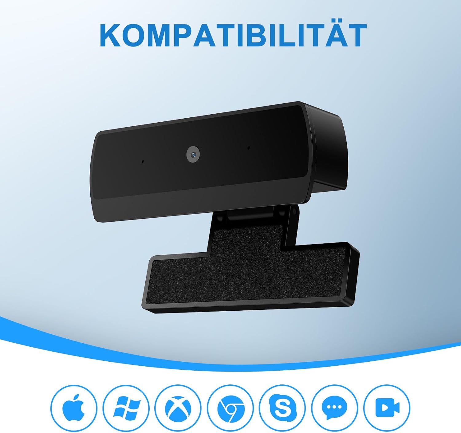 Webcam PC Full HD 1080p con Microfono USB - immagine 5