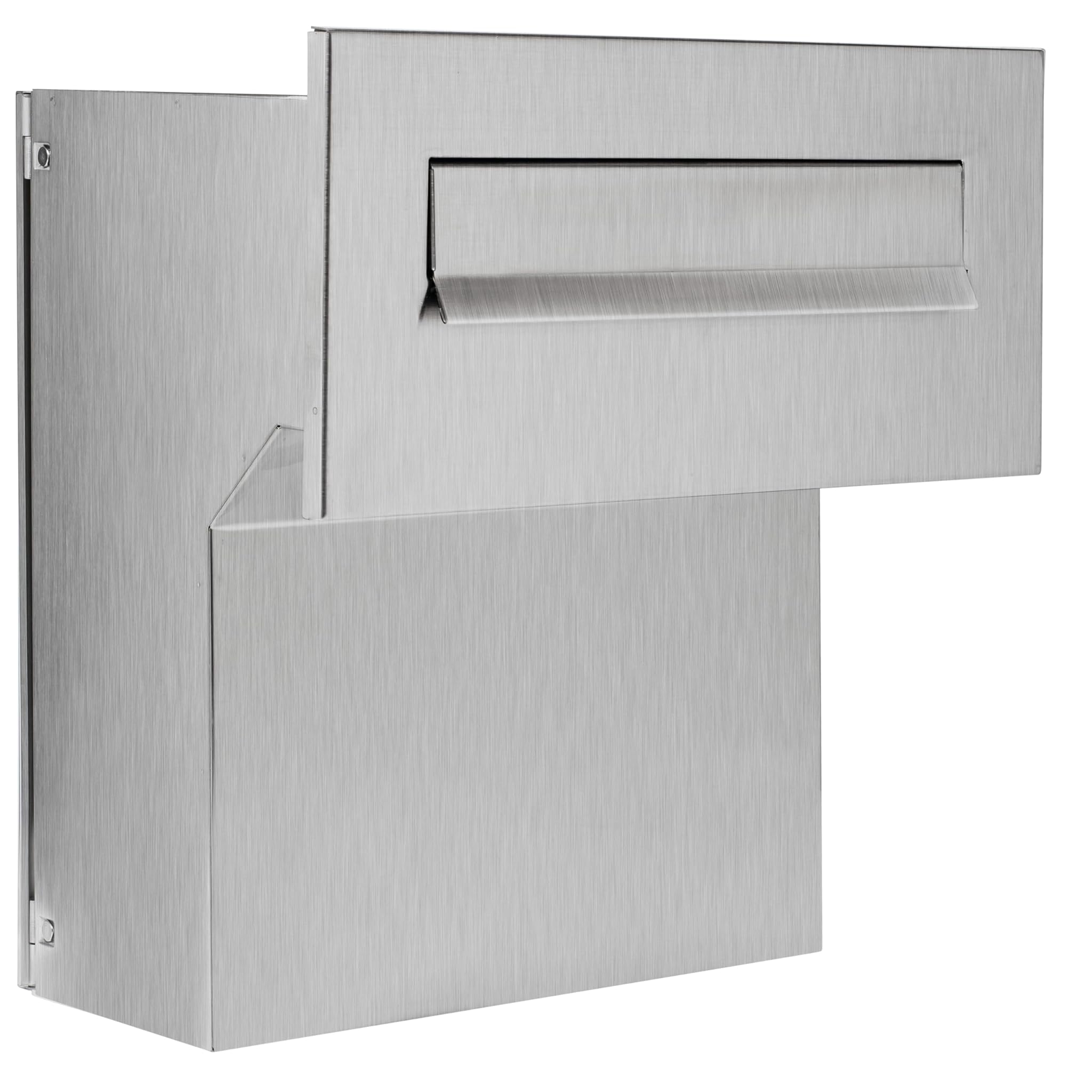 Cassetta delle lettere 100% Acciaio Inox V2A Spazzolato