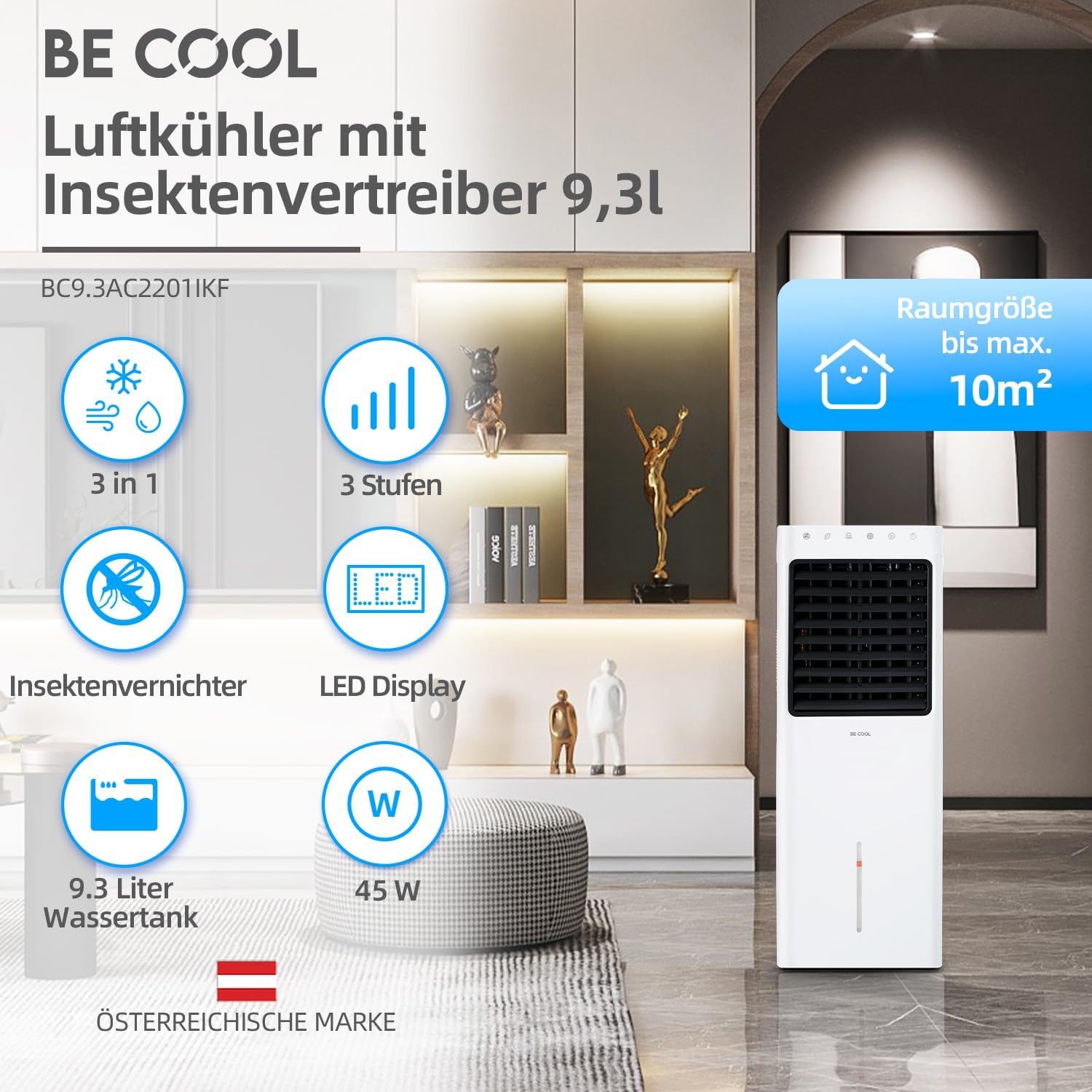 Be Cool Raffreddatore d'Aria 4 in 1 - immagine 2