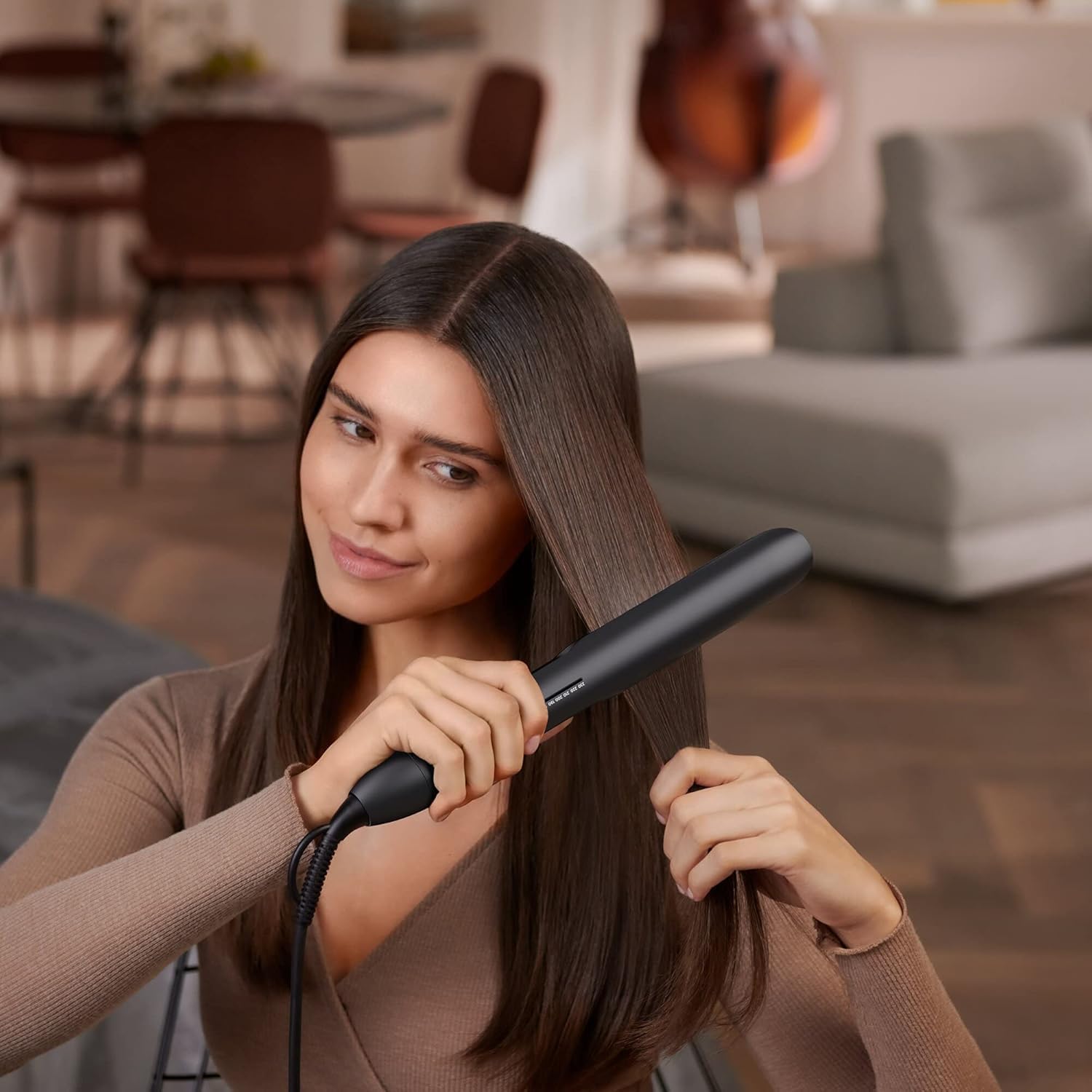 Philips Serie 5000 - Piastra per Capelli, Nero - immagine 3