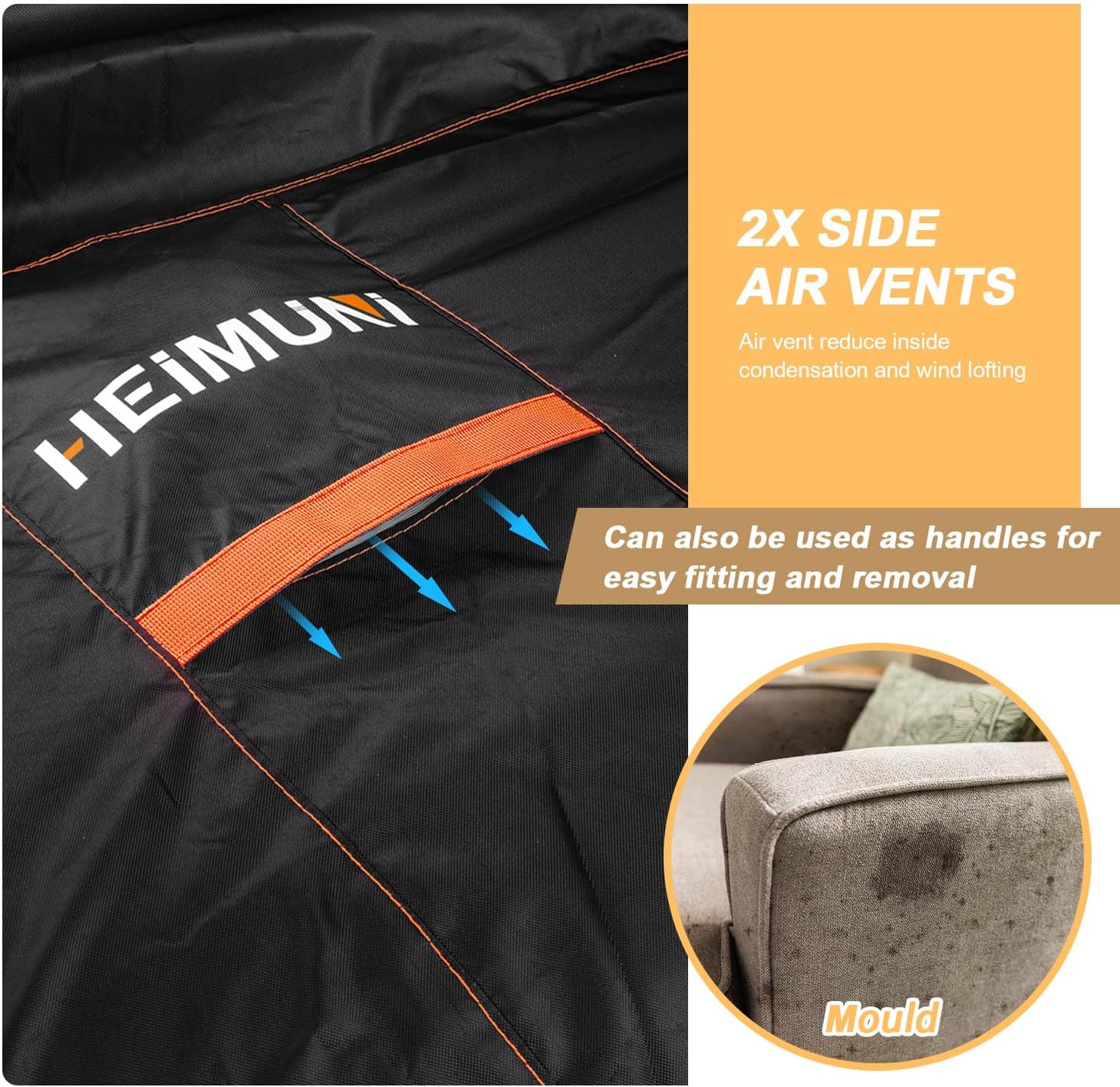 Heimuni Copertura per Mobili da Giardino 270x270x90cm - immagine 4