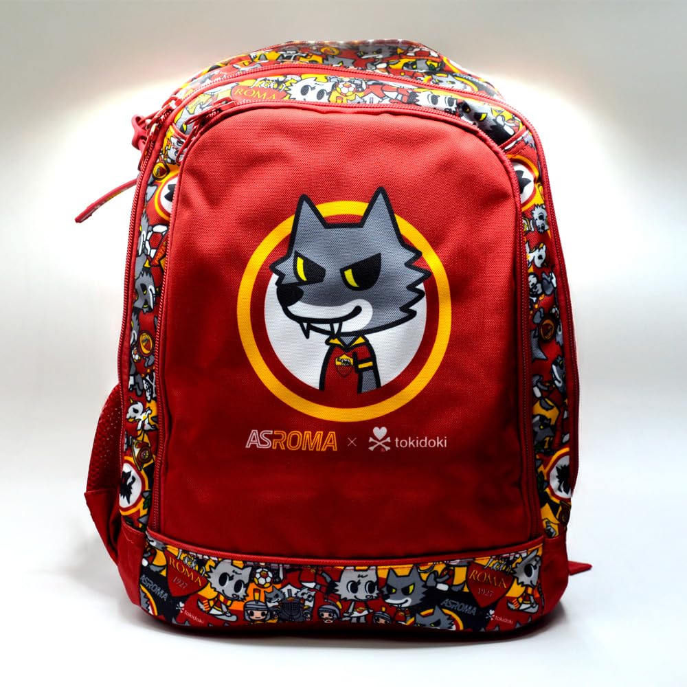 ZAINO SCUOLA ASROMA TOKIDOKI MASCOTTE ROMOLO - ROMA