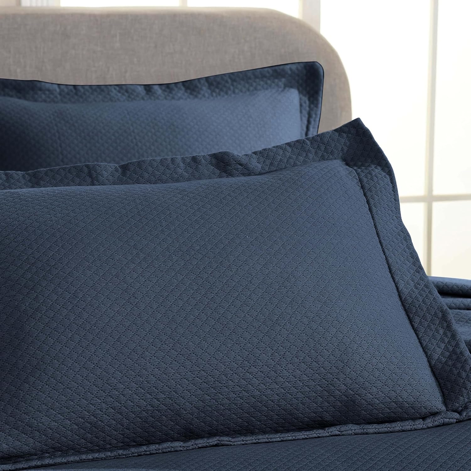 Superior COPRILETTO COTONE BLU MARINO - immagine 6