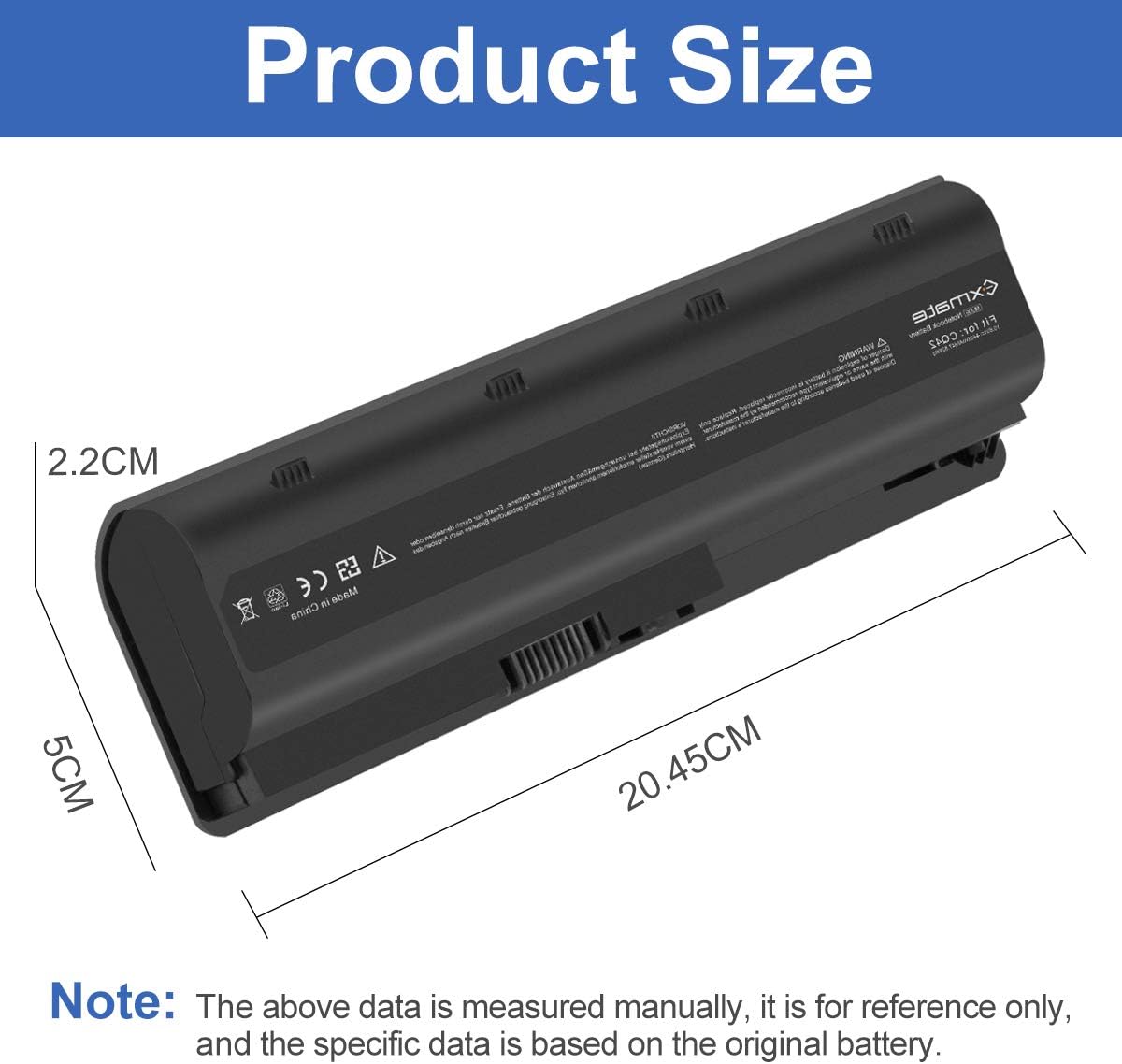 Exmate Batteria del Computer Portatile per HP MU06 593553-001 593554 ...