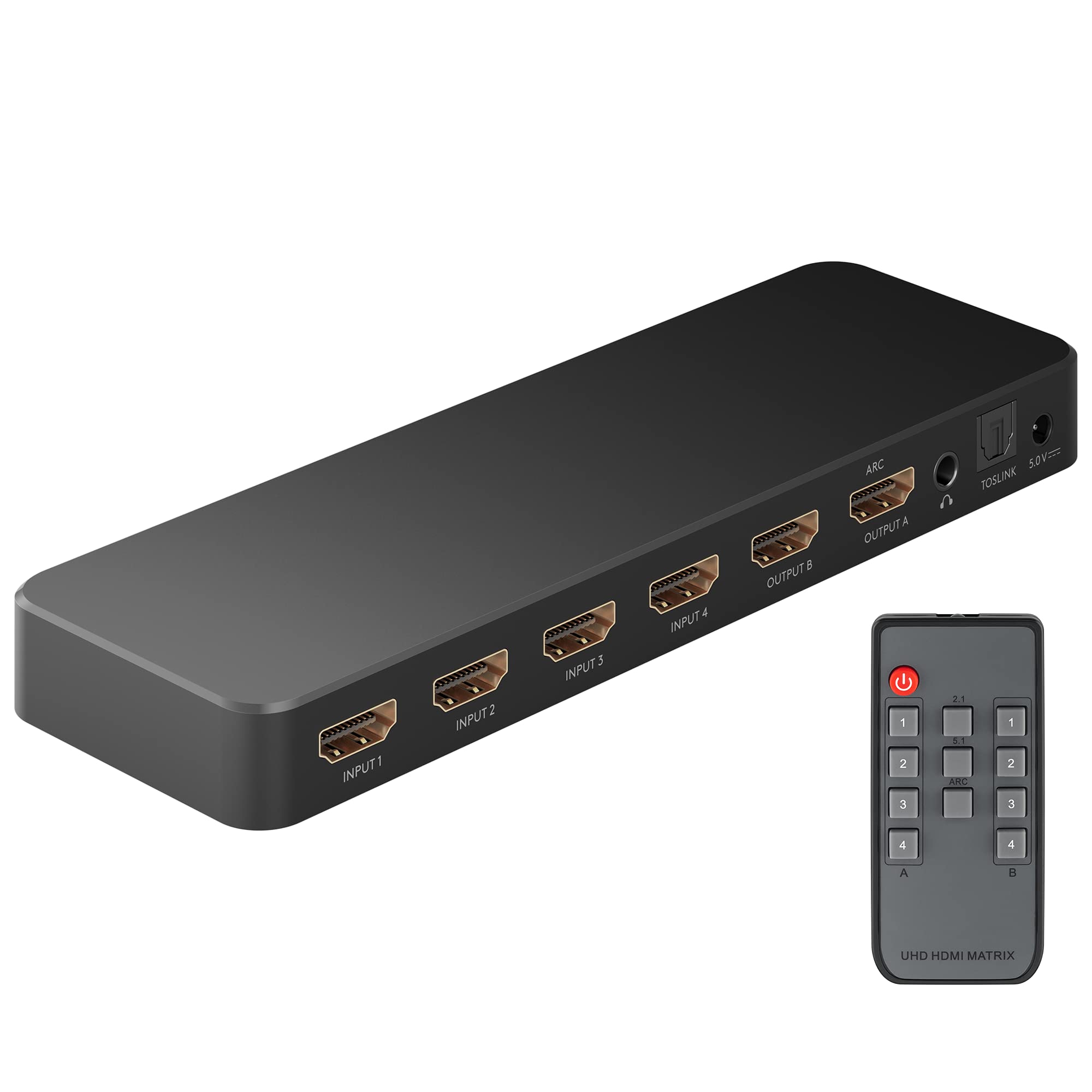 Goobay 58479 Commutatore Matrice HDMI 4 a 2 4k@60Hz