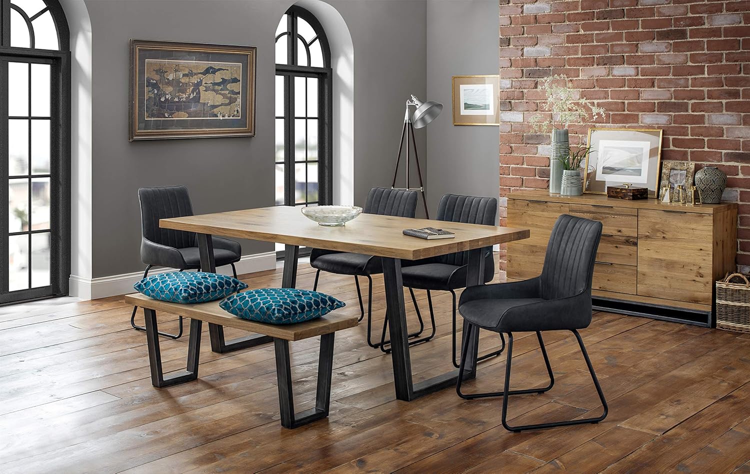 Julian Bowen, Panca Brooklyn, rovere - immagine 11