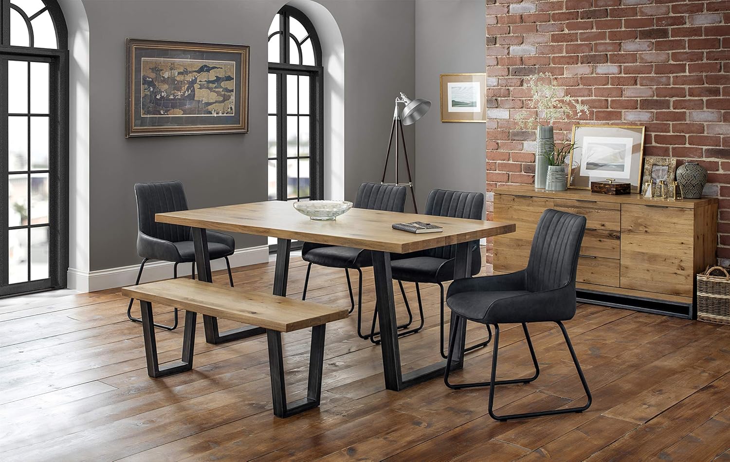 Julian Bowen, Panca Brooklyn, rovere - immagine 12