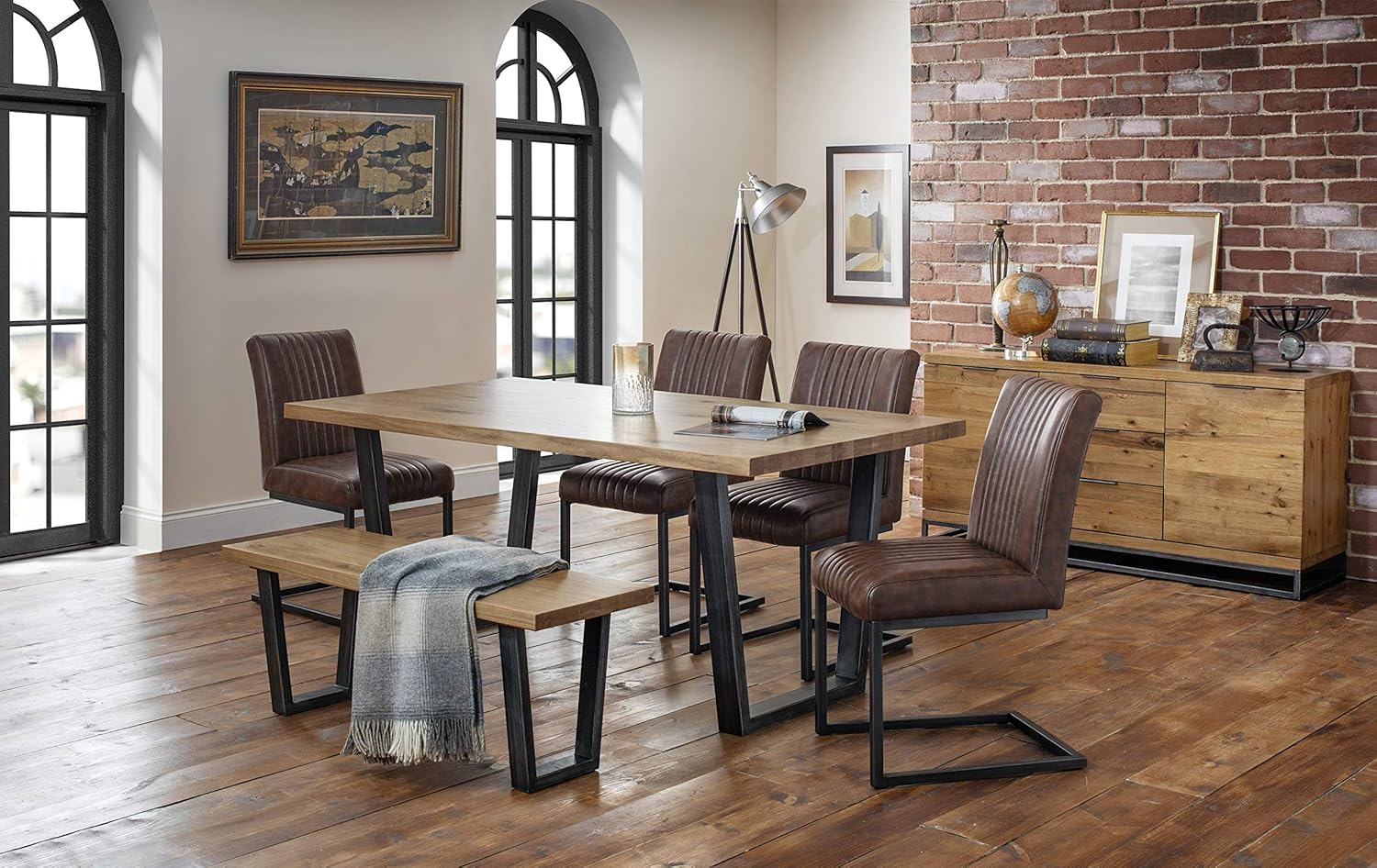 Julian Bowen, Panca Brooklyn, rovere - immagine 2