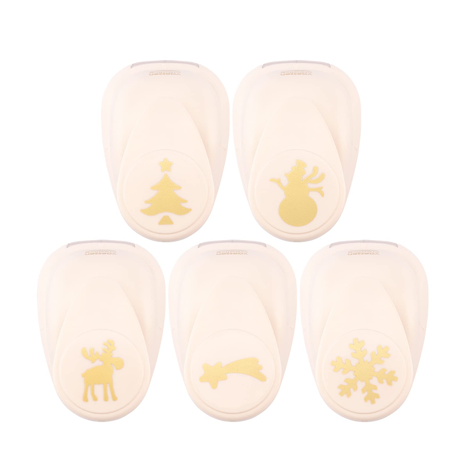 Vaessen Creative Set Fustellatrici per Natale, 5 pezzi
