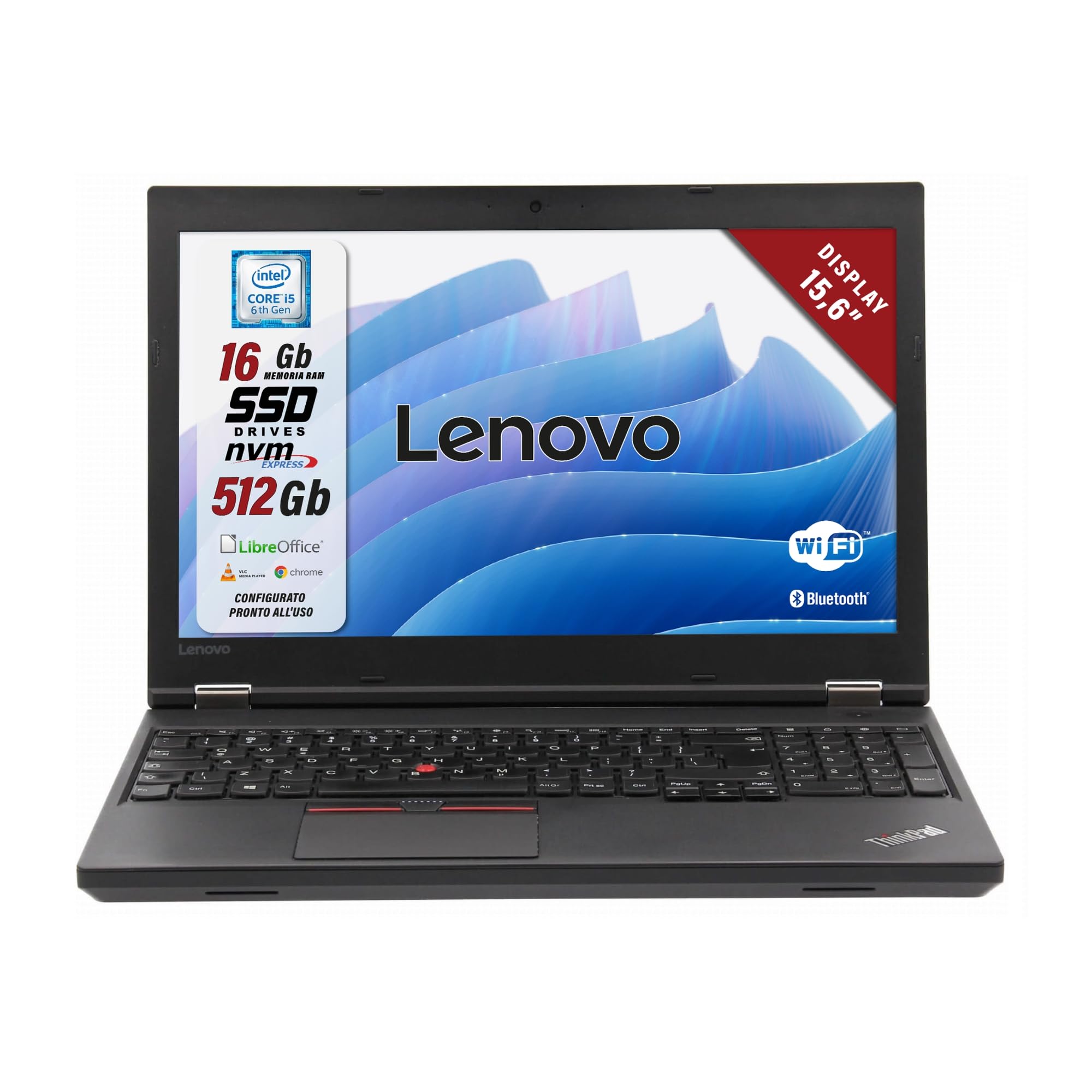 Lenovo Thinkpad Ricondizionato - Intel i5-7200U, 15,6"