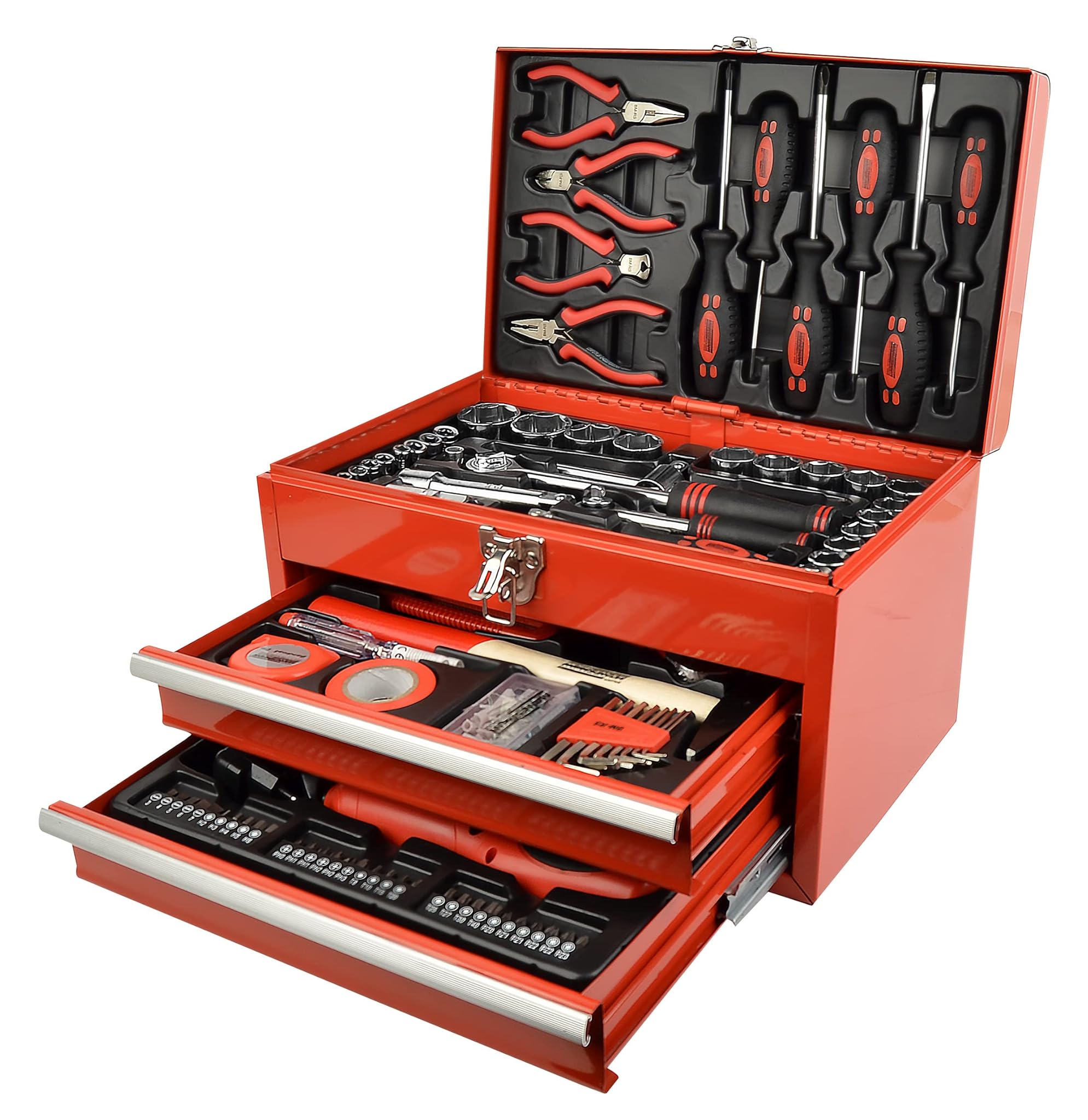 Mannesmann - M29066 - Valigetta degli attrezzi, 155 pezzi