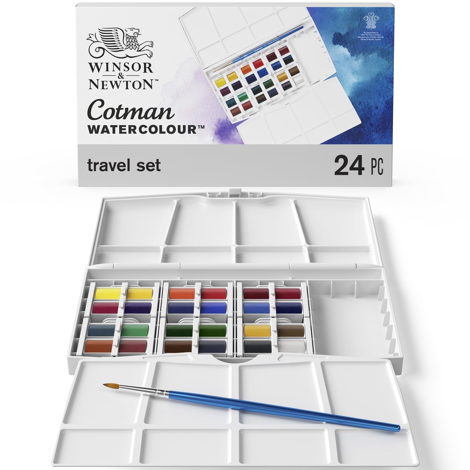Winsor & Newton Confezione Acquerello Painting Plus, 24 Pezzi