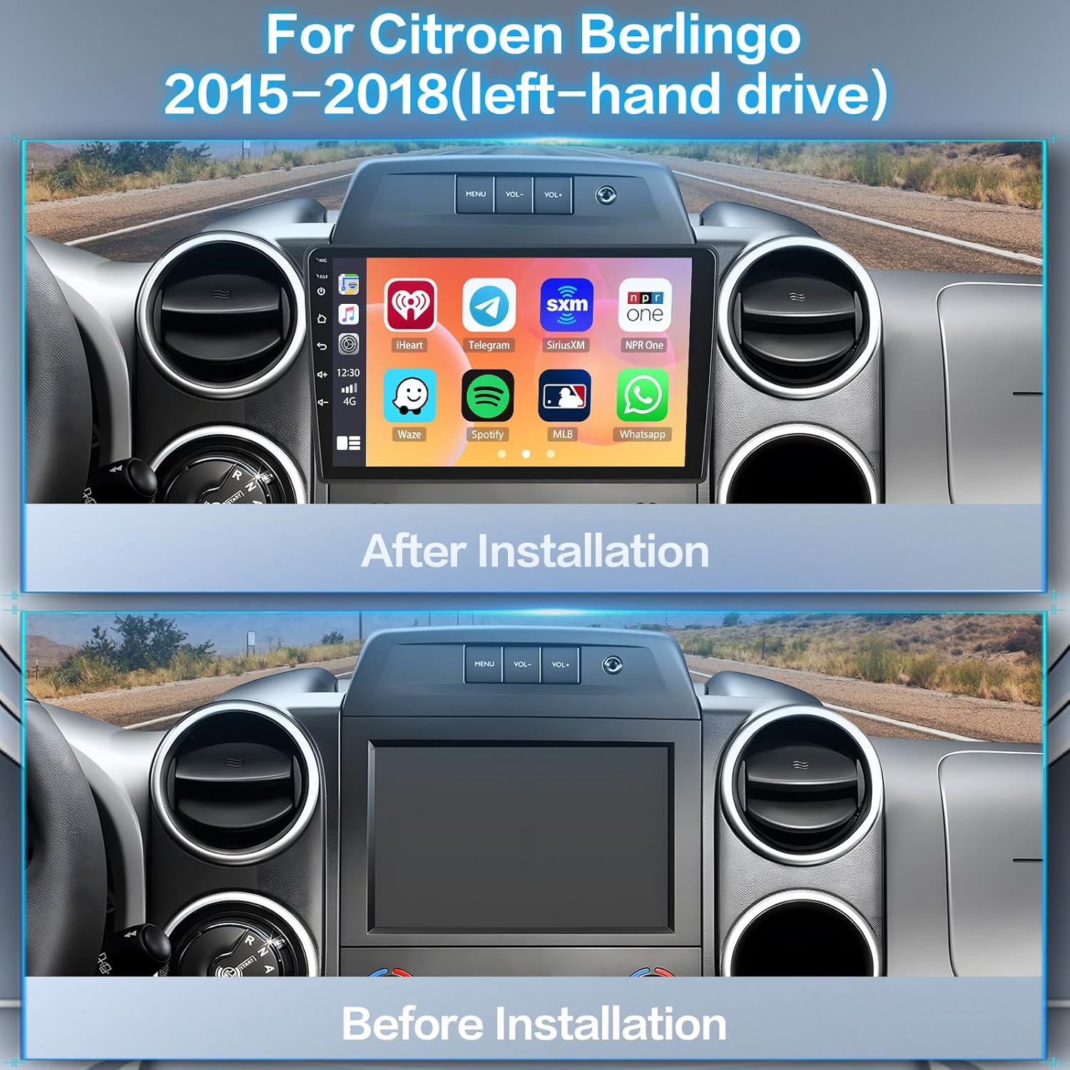 Inefala Autoradio Android per Citroen Berlingo B9 - immagine 2
