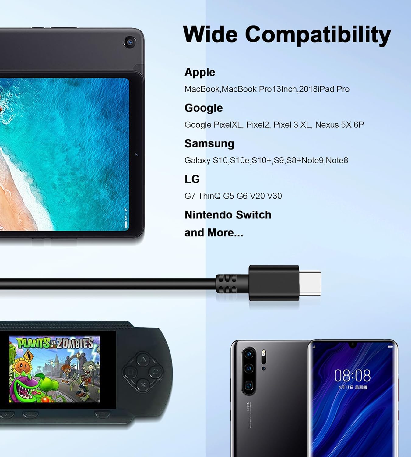 Caricabatterie USB Type C 65W per Laptop e Smartphone - immagine 5