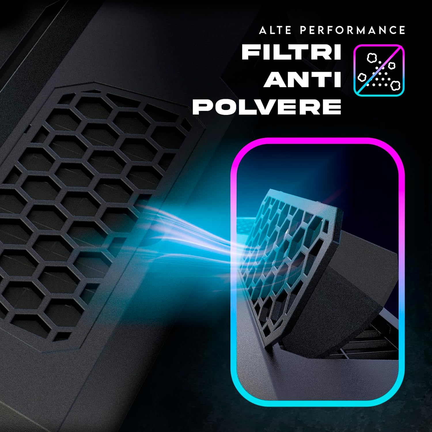 Klim Mistral Base Raffreddamento PC Portatile 15-17" - immagine 3