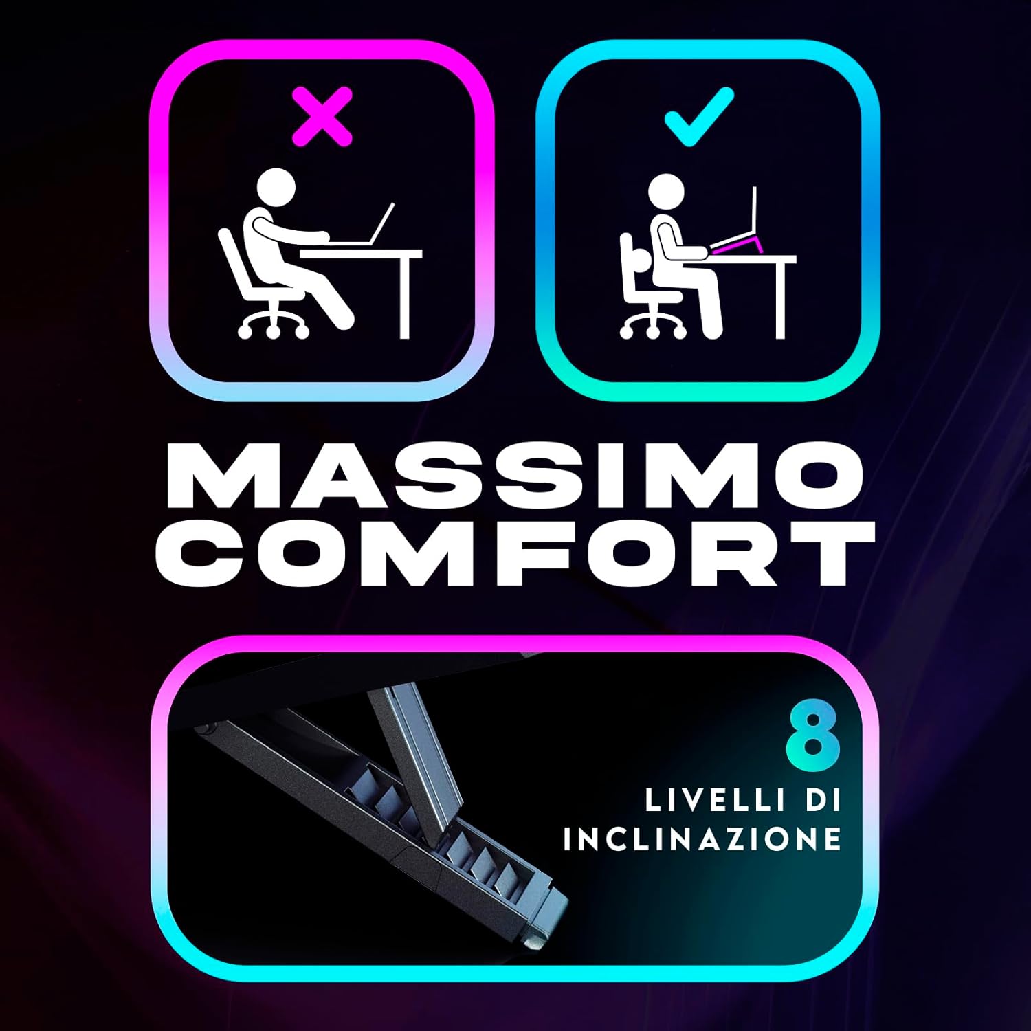 Klim Mistral Base Raffreddamento PC Portatile 15-17" - immagine 7