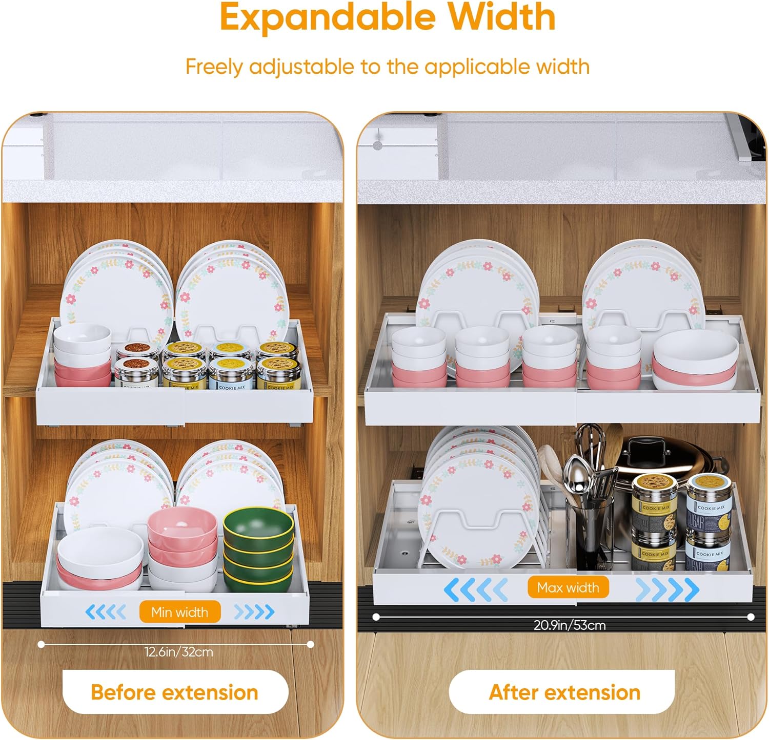 Ihomara Set 2 Organizzatori Armadi Espandibili - immagine 3