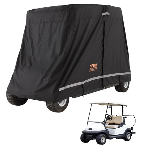 Vevor Golf Cart Cover 4 Posti, Poliestere 600D, Nero