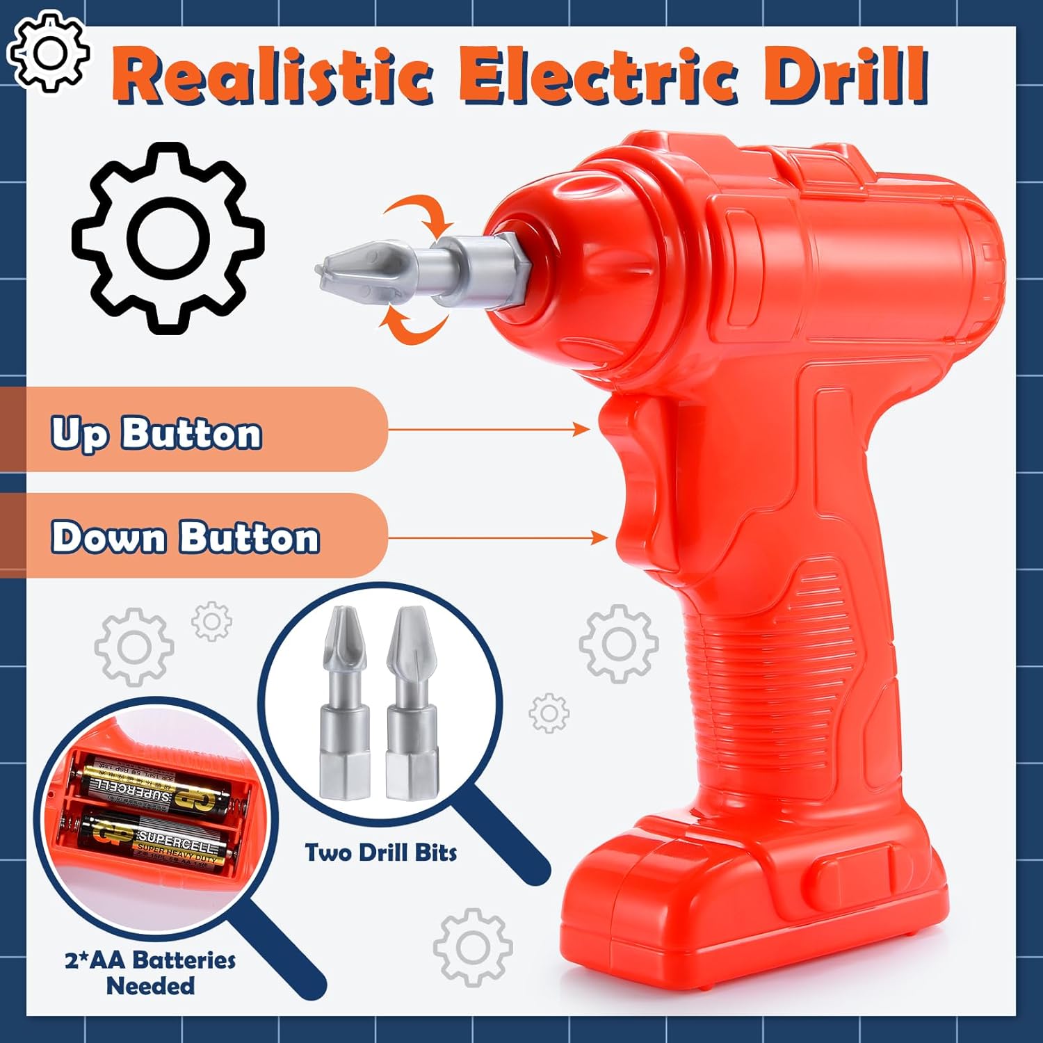 Cassetta Attrezzi per Bambini - Set Apprendimento Pieghevole - immagine 4