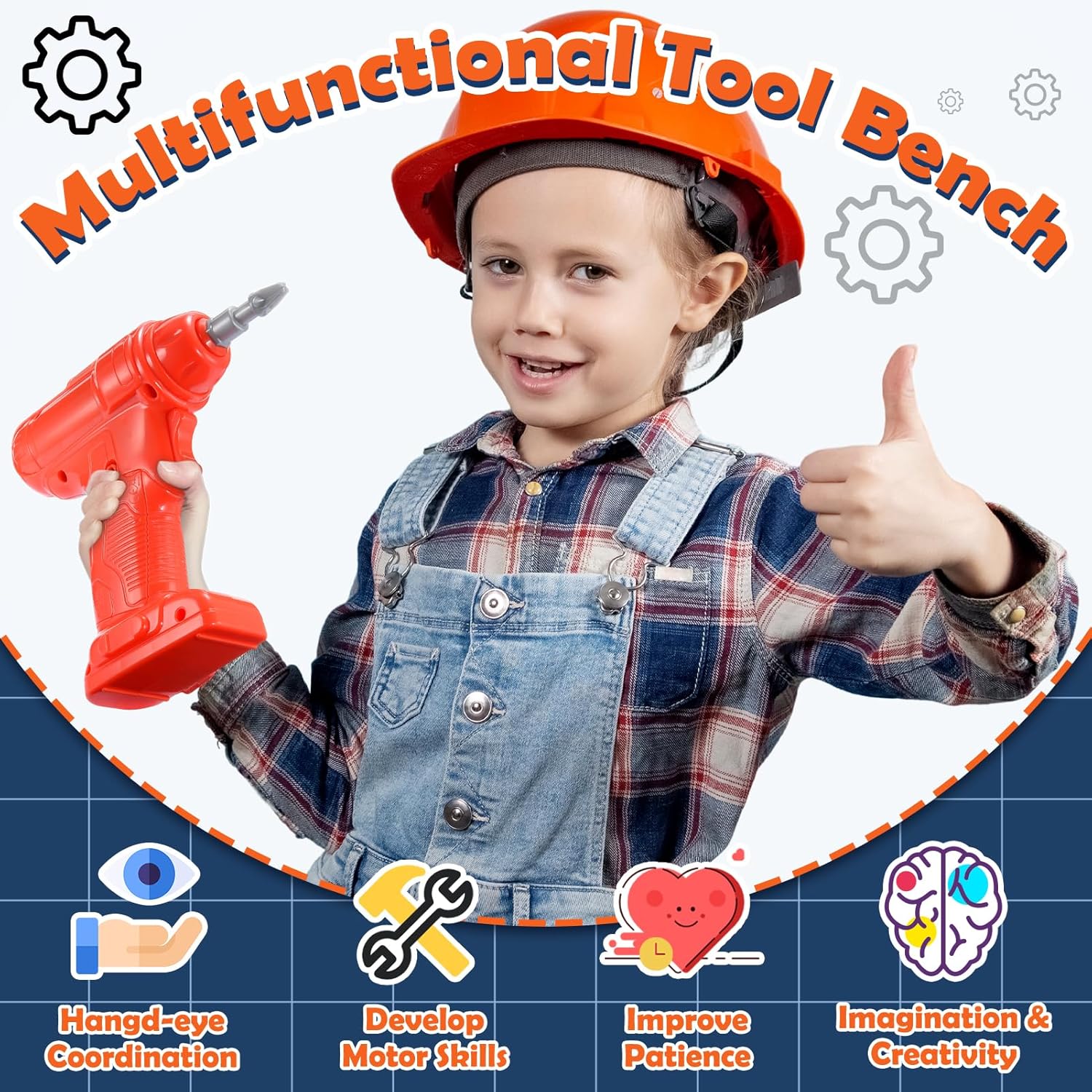 Cassetta Attrezzi per Bambini - Set Apprendimento Pieghevole - immagine 6