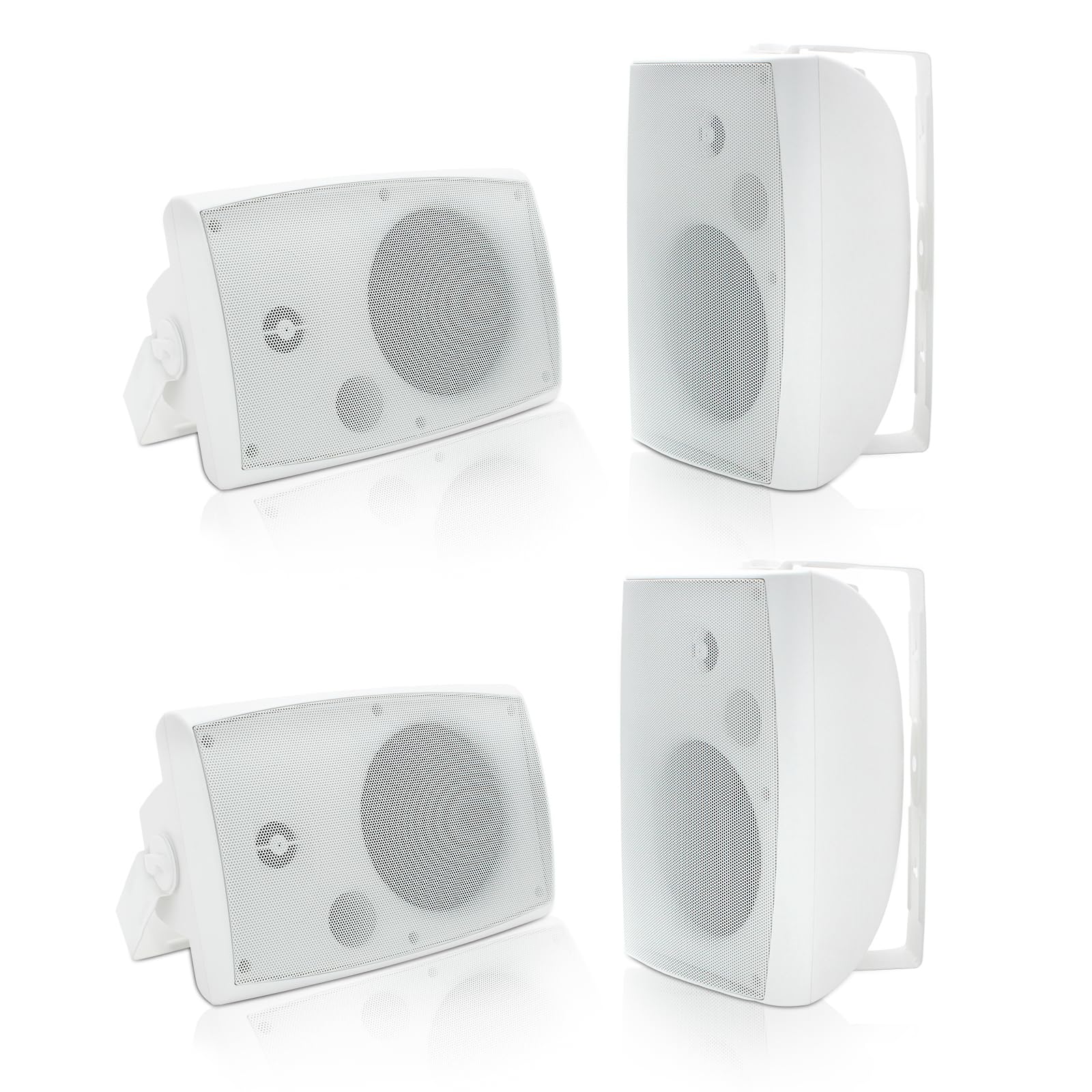 Herdio Altoparlanti Bluetooth da 16,5 cm 800 W, Bianco