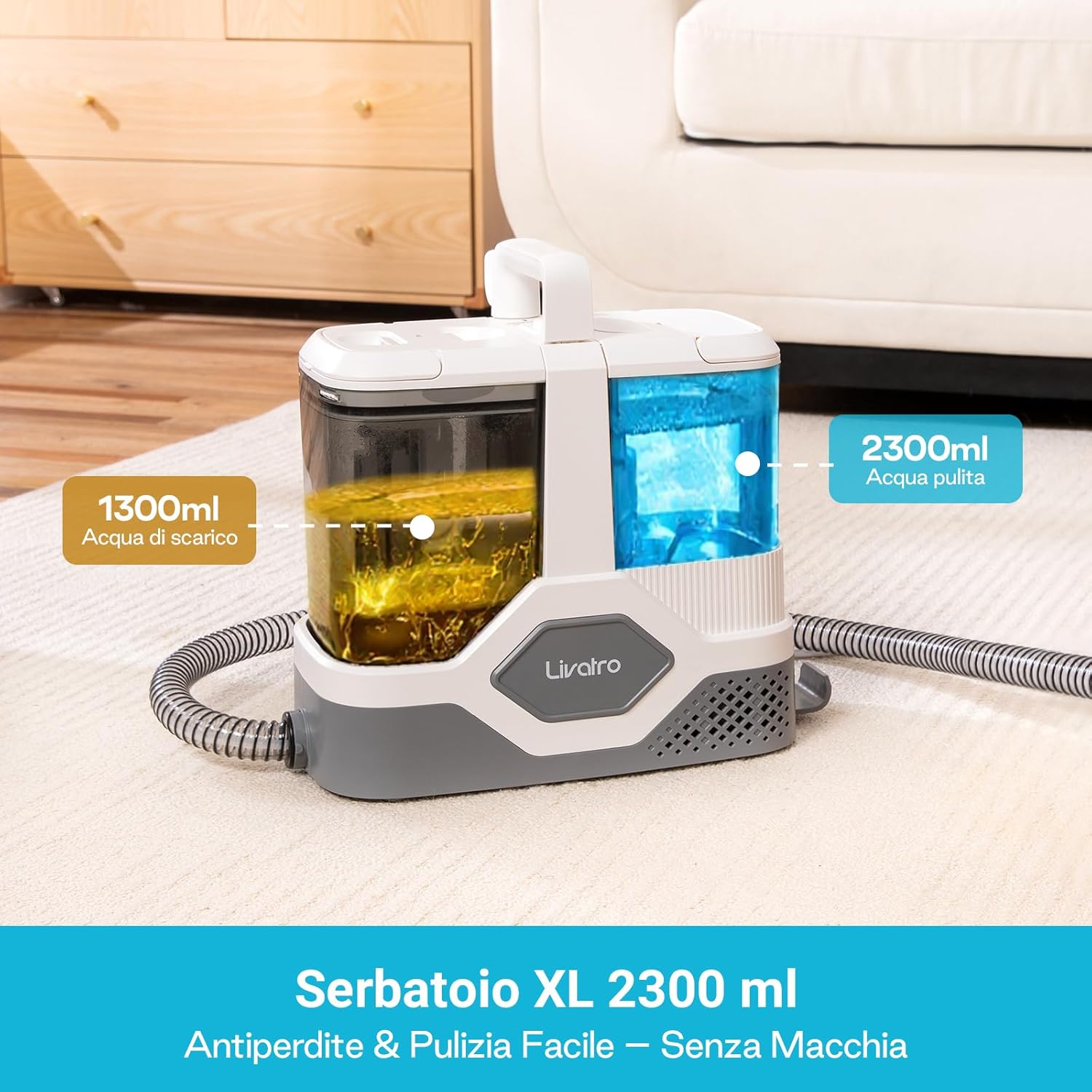 Lavatappeti e Divani Lava e Asciuga 600W 16KPa - immagine 4