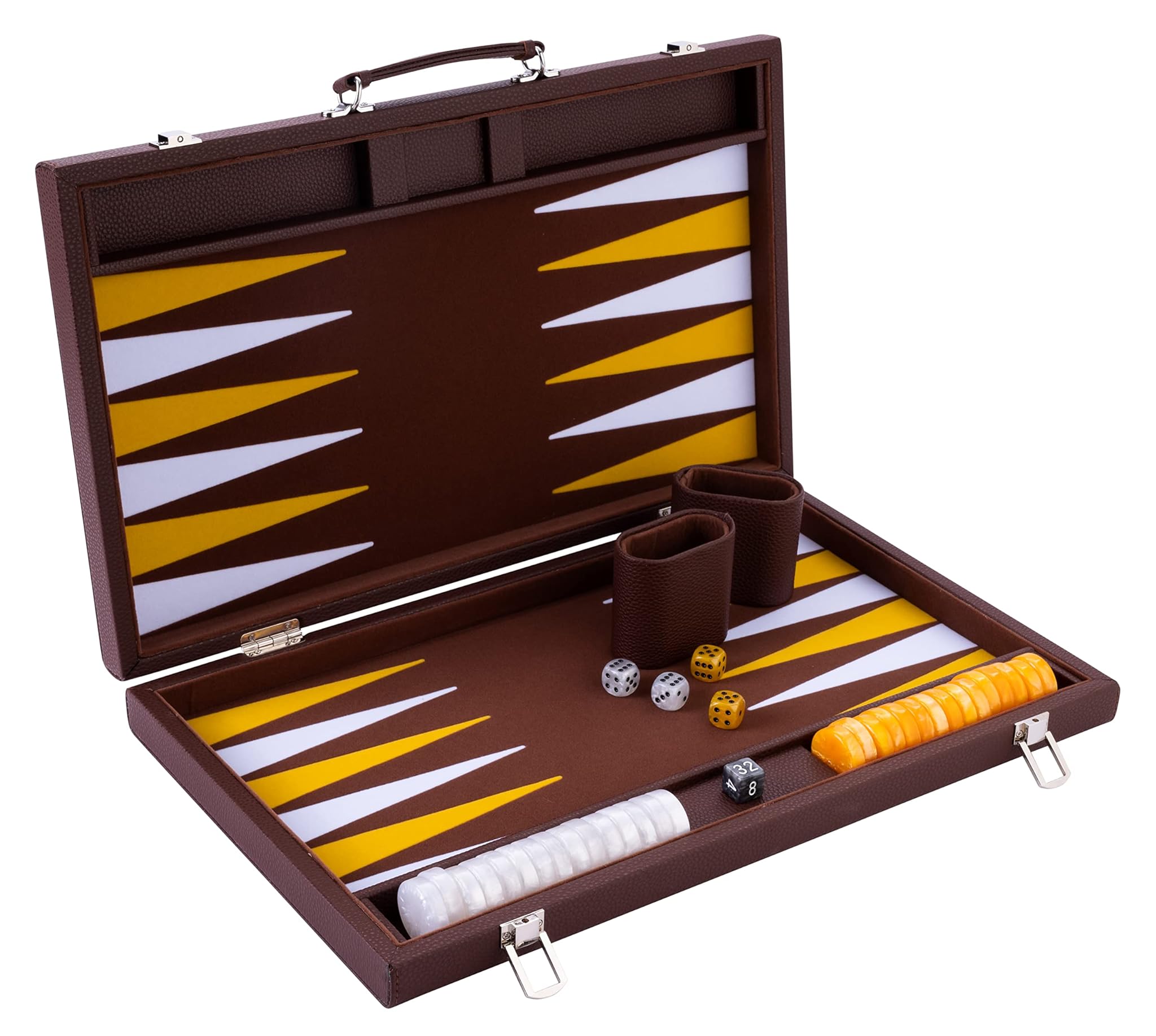 Engelhart Backgammon di Lusso 18" (45,5 cm) Marrone