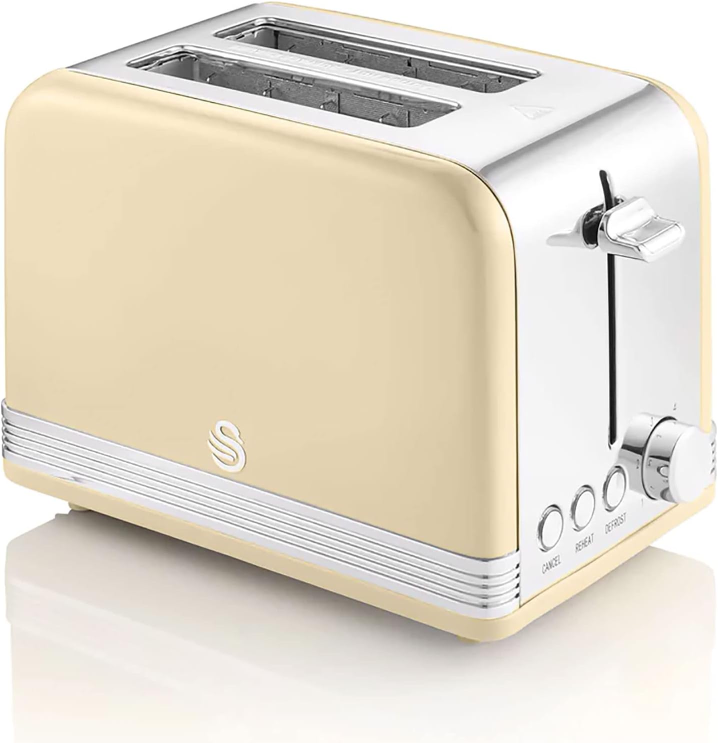 Swan Retro ST19010CNEU Tostapane 2 Fette, Crema 815W