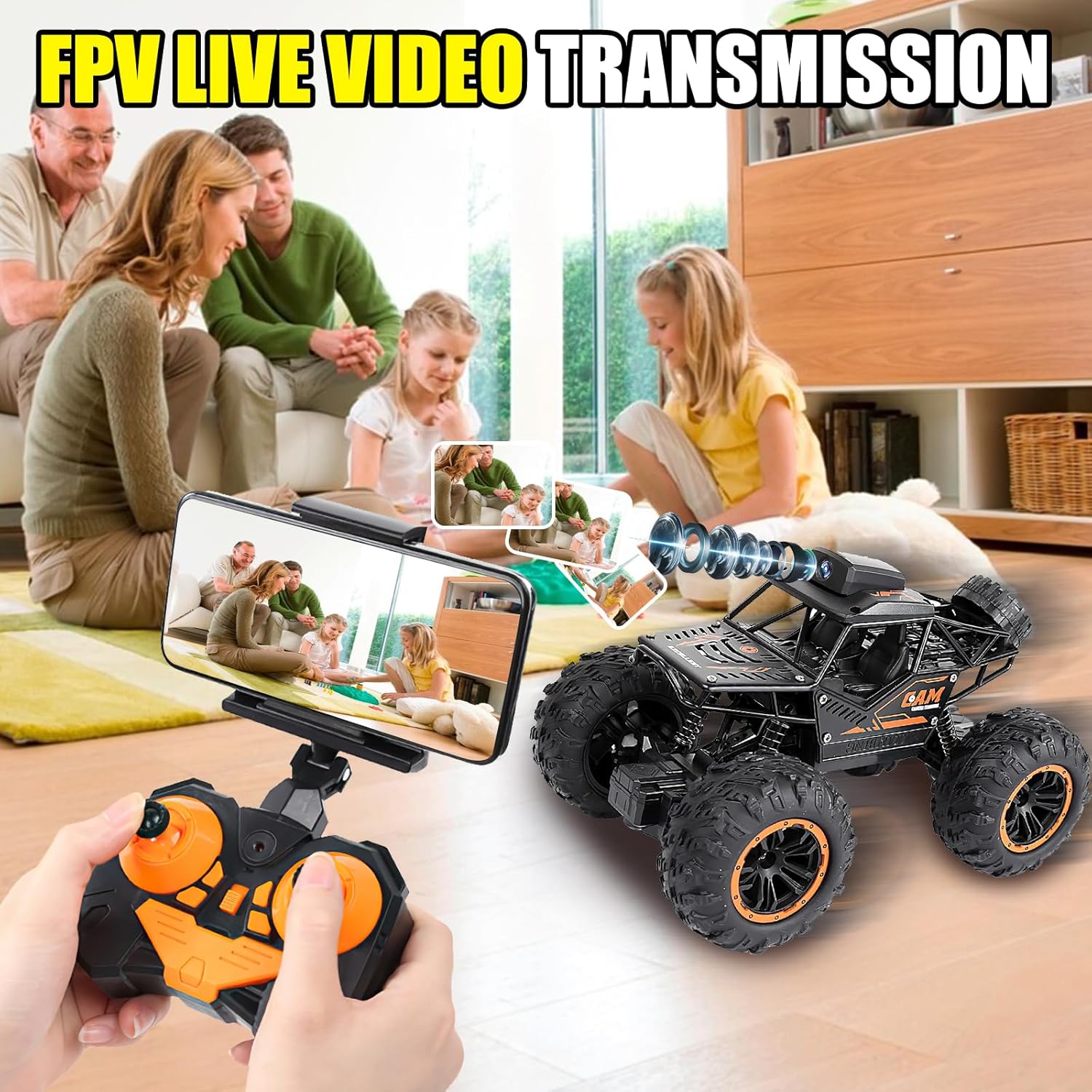 OBEST Auto Telecomandata Fuoristrada con Fotocamera - immagine 3