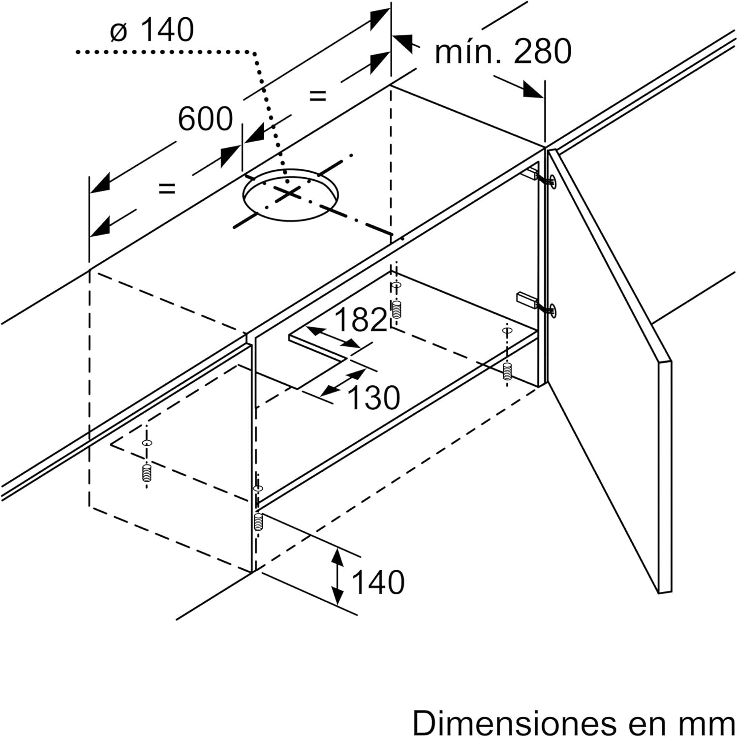 Hotte standard Balay 3BT263MX 60 cm 360 m3/h 68 dB 146W - immagine 3